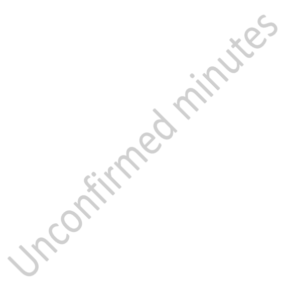 Unconfirmed minutes