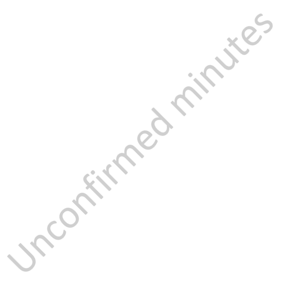 Unconfirmed minutes 