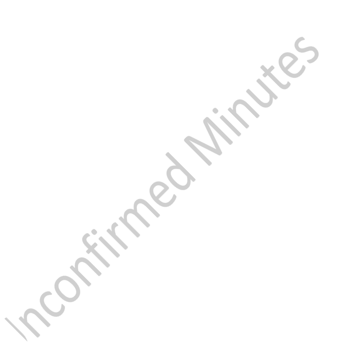 Unconfirmed Minutes