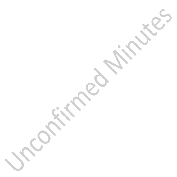 Unconfirmed Minutes