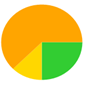 A yellow green and orange circle

Description automatically generated