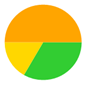A yellow green and orange circle

Description automatically generated