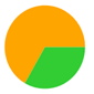 A green and orange circle

Description automatically generated