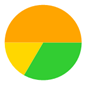 A yellow green and orange circle

Description automatically generated