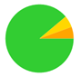 A green circle with a yellow triangle in the center

Description automatically generated