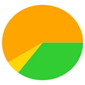 A yellow green and orange circle

Description automatically generated