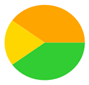 A yellow green and orange circle

Description automatically generated