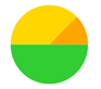 A yellow green and orange circle

Description automatically generated