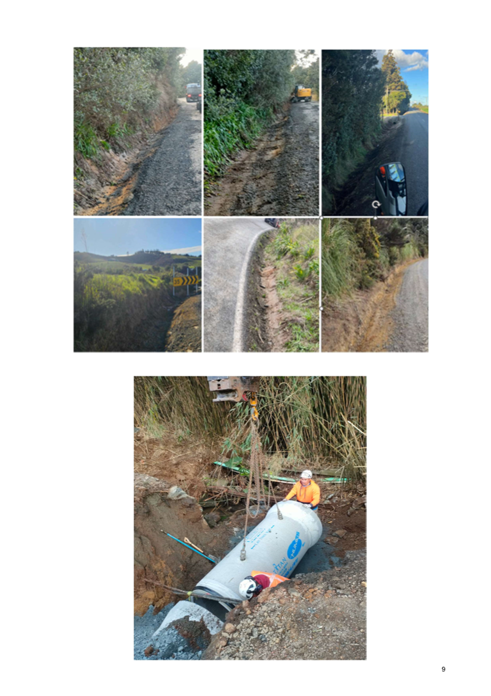 A collage of images of a road

Description automatically generated