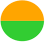 A green and orange circle

Description automatically generated