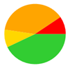 A circle with a red green and yellow circle

Description automatically generated