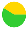 A yellow and green circle

Description automatically generated