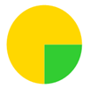A yellow circle with a green circle

Description automatically generated