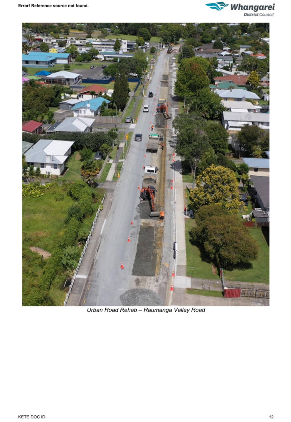 A road with construction equipment on it

AI-generated content may be incorrect.