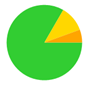 A green circle with a yellow triangle

Description automatically generated
