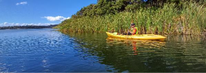 A person in a kayak on a river

AI-generated content may be incorrect.
